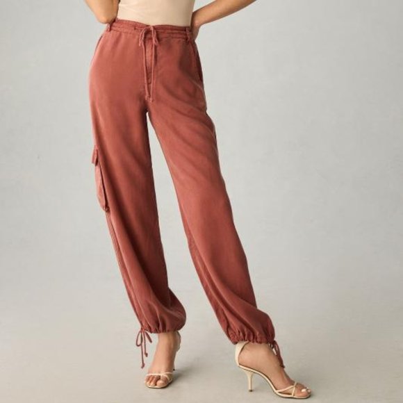 Brand New On the Road Drawstring Ankle Cargo Pants - Picture 3 of 5